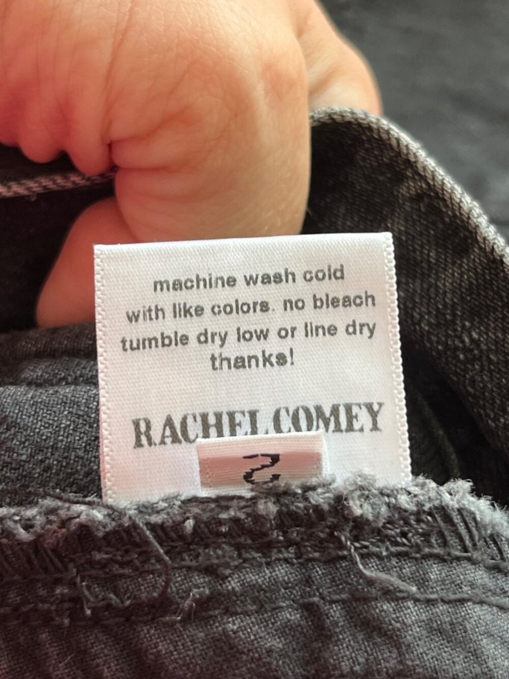 Rachel Comey Slim Legion Pant in Washed Black Size 2 - Picture 11 of 12